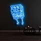 Spongebob Cute Face Neon Sign