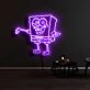 Spongebob Reaching Hand Neon Sign