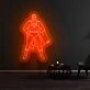 Superman Classic Pose Neon Sign