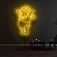 Winnie The Pooh Christmas Hat Neon Sign