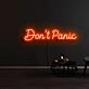 Dont Panic Neon Sign