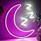 Moon ZZZ LED Sign