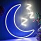 Moon ZZZ LED Sign