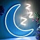 Moon ZZZ LED Sign