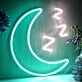 Moon ZZZ LED Sign