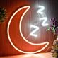 Moon ZZZ LED Sign