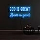 God Is Great Beer Is Good Neon Sign