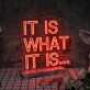 It Is What It Is Neon Sign