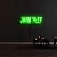 John 14 27 Neon Sign