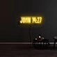 John 14 27 Neon Sign