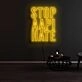 Stop Aapi Hate Neon Sign