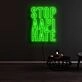 Stop Aapi Hate Neon Sign