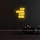 Stop Wishing Start Doing Neon Sign