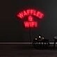Waffles And Wifi Neon Sign