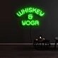 Whiskey And Yoga Neon Sign