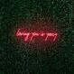 Loving You is Yeezy LED Neon Sign