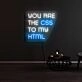 You are the CSS to my HTML Neon Sign