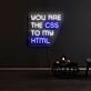You are the CSS to my HTML Neon Sign