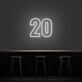 20 Neon Number Neon Sign