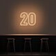 20 Neon Number Neon Sign