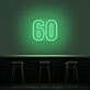 60 Neon Number Neon Sign