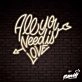 All You Need Is Love Lettering Neon Sign