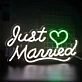 Just Married LED Neon Sign