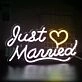 Just Married LED Neon Sign