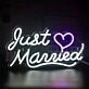 Just Married LED Neon Sign