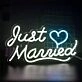 Just Married LED Neon Sign