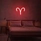 Aries Zodiac Neon Sign