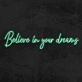 Believe In Your Dreams Neon Sign