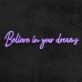 Believe In Your Dreams Neon Sign