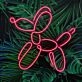 Dog Balloon Neon Sign