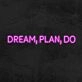 Dream Plan Do Neon Sign