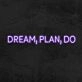 Dream Plan Do Neon Sign