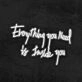 Everything You Need Is Inside You Neon Sign