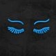 Eyes With Lashes Neon Sign