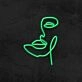 Face Line Neon Sign
