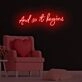And so it begins LED Neon Sign