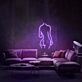 Female Figure Outline Neon Sign