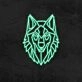 Geo Wolf Neon Sign