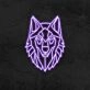 Geo Wolf Neon Sign