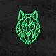 Geo Wolf Neon Sign