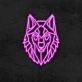 Geo Wolf Neon Sign