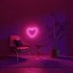 Geometric Heart Neon Sign