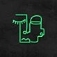 Graphic Face Neon Sign