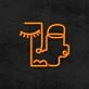 Graphic Face Neon Sign