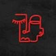 Graphic Face Neon Sign