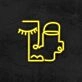 Graphic Face Neon Sign